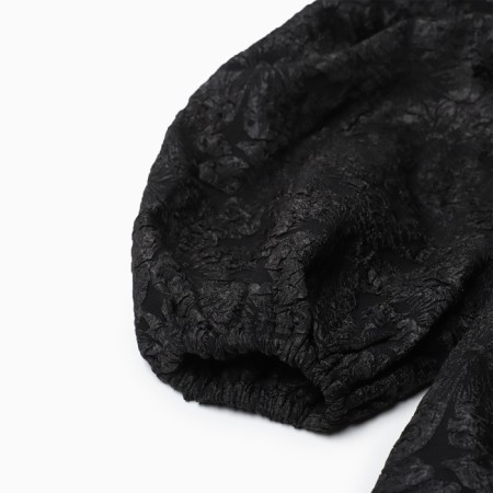 Women's dress with a bow Mist, p. S, black-11