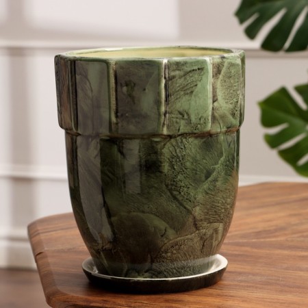 Set of pots 3 pcs. "Tower" green 11 l/ 5 l/ 1.7 l-1