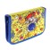 School "Cosmos", 13 x 19.5 cm, with lightning, 1 section, with filling, fabric