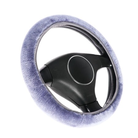 Torso steering, fur, multi-size, light gray braid