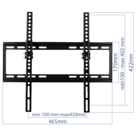 Tilt bracket DR Mounts KL 4040T Black 32 "-55"-8
