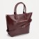 Luggage bag, external pocket, long belt, burgundy color