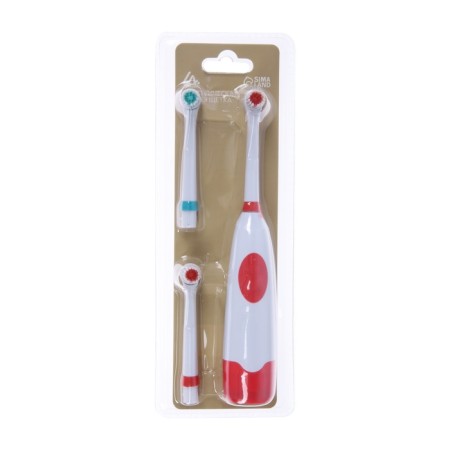 Electric toothbrush Luazon LP-001, 3 nozzles, from 2XAA (not included), mix-8