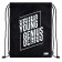 A bag for shoes 420 x 340 mm, silk -screen printing, Phoenix "Your Rules" Black/White 62505