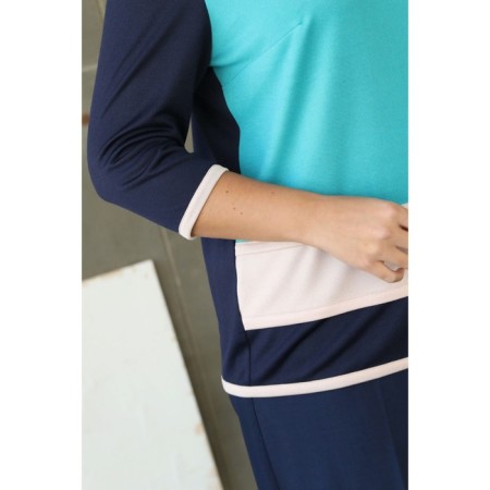 Female jumper, size 52, turquoise color-4
