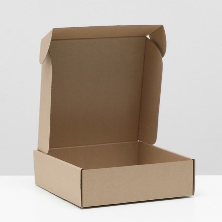 Self -charged box, brown, 24 x 24 x 7.5 cm-1