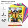 Cardboard tinted, A4, 6 sheets, 6 colors, moped, bilateral, in a package, 200 g/m², puppy patrol