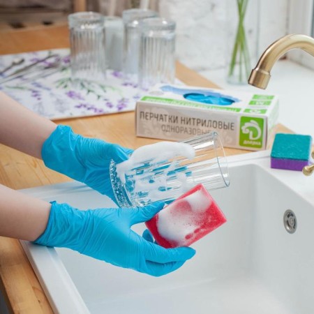 Set of household sponges with a cleaning layer of the share "Standard", 9 × 6 × 2.5 cm, 5 pcs-7