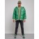 Eco -leather jacket men's, size 52, green color