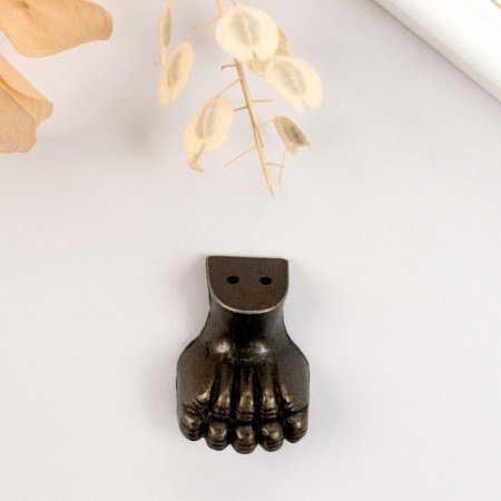 Corner (leg) for the "paw" Set 2 pcs of bronze 3x1.7 cm-3