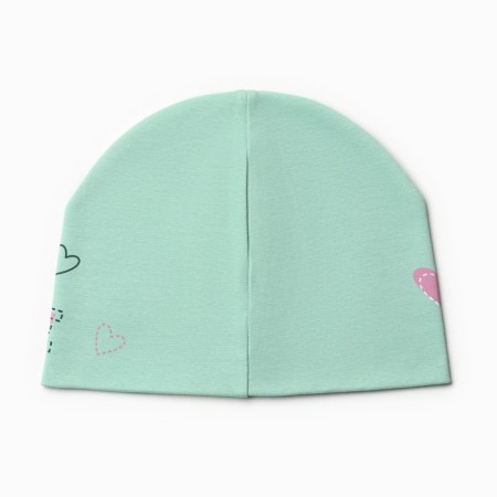 Hat for girls, color green, size 52-2