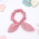 Hair elastic band "Fun ears" lace small ball, mix