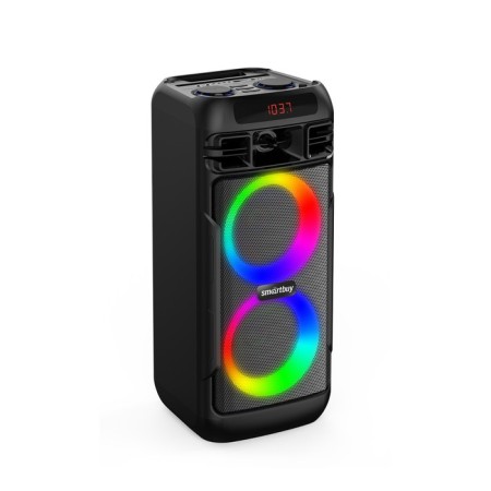 Portable karaoke system Smartbuy Mega Boom 2, 50 W, AUX, USB, BT, 4000 mAh, black-2