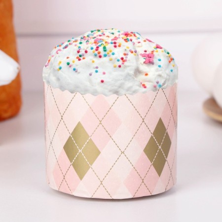 Paper form for the cake of "rhombics" 70 x 60 mm, (packaging 2000 pcs) mix