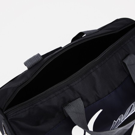 Sports bag with lightning, long belt, black/blue color-2