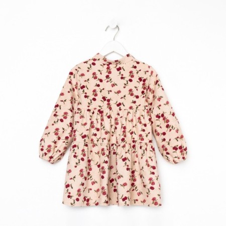 Платье детское KAFTAN "Цветы", р. 34 (122-128), бежевый-6