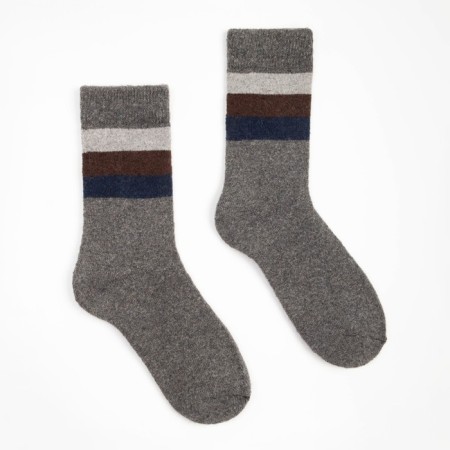 Socks male terry, dark gray color, size 39-44