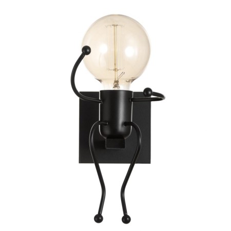 Sconces "man" E27 40W black 11x20x17 cm-4