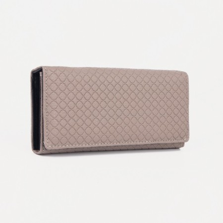 Women's wallet on magnet, beige color