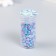 Decor "Purple-blue-blue" d = 4 mm 10 g 200 pcs 5x2.5 cm mix
