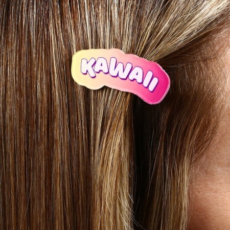 Hair clips on the card Kawaii, 3.7 x 1.4 x 1 cm-7