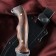 Caucasian knife, tourist "east" with scabbard, steel - 40x13, handle - nut, 14 cm