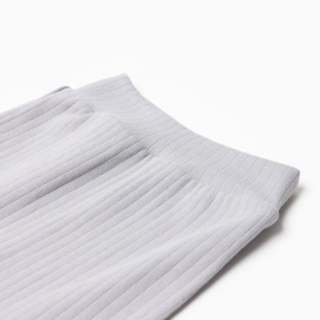 Sliders with a wide belt, gray color, height 62 cm-1