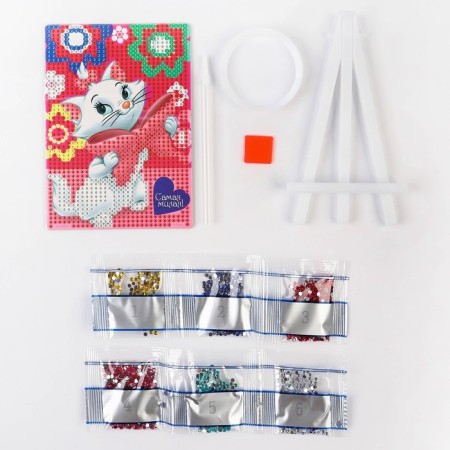 Diamond mosaic, 16x10.5cm, cats aristocrats-2