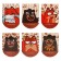 Magnetic bookmarks 6 pieces "Bear and Fox"