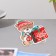 Mini-postcard "Happiness in the new year!" glitter, bear, 19x13.5 cm