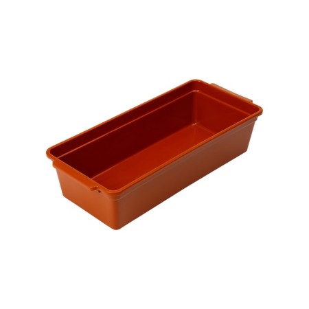 Box for growing green onions, 40 × 19 × 10 cm, 21 holes, red-7