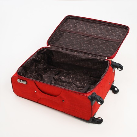Big suitcase 28 ", lightning department, code castle, 4 wheels, outer pocket, red color-8