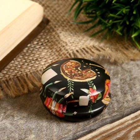 Casket Metal round "Donut" mix 2.2x4x4 cm