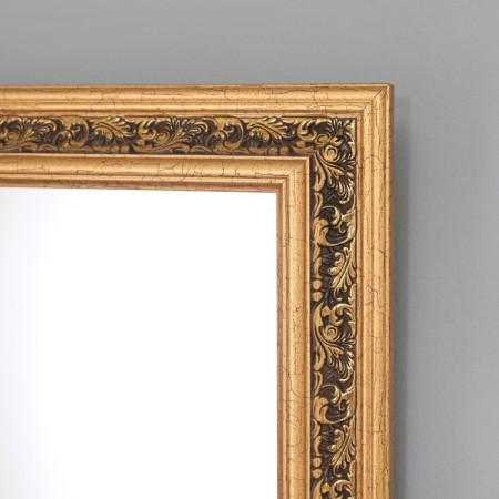 Wall mirror, rectangular small., Brown 38.8x48.8x2.8 cm-1