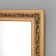 Wall mirror, rectangular small., Brown 38.8x48.8x2.8 cm