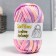 Knitted yarn 95% cotton, 5% elastan "Lentino melange" 100 g 30 m color 22 22