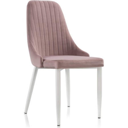 CHART STARAL CARA Kora Metal/Velur, White/Light violet 47x57x89 cm