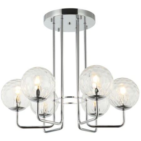 Stely 6xe14 ceiling chandelier 40W, size 64x64x53 cm, color chromium