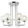 Stely 6xe14 ceiling chandelier 40W, size 64x64x53 cm, color chromium