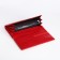 Women's wallet on magnet, red color