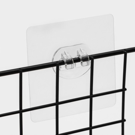 Basket on Velcro Dolyana, 29 × 12 × 11.5 cm, black color-2