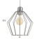 Bayerlux lamp "Arlando" 1x40W E27 chrome 20x20x70cm