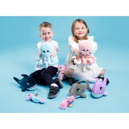 Soft toy "shark", blue color-6