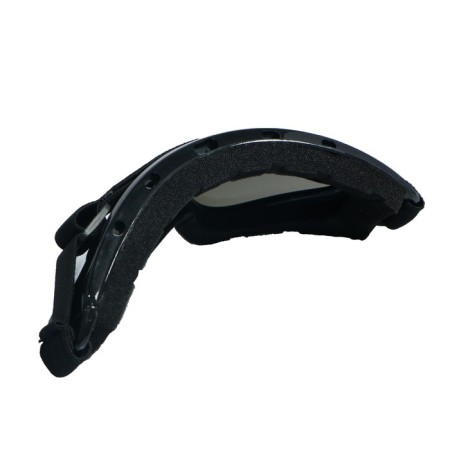 Glasses for riding motor vehicles with add. ventilation, chameleon glass, black and blue-3