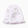 Baby hat, white-pink color, size 40-42 (3-6 months)