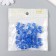 Plastic beads "Crystal polyhedron. Blue dust" Transparent set 20 g 1x1x1 cm
