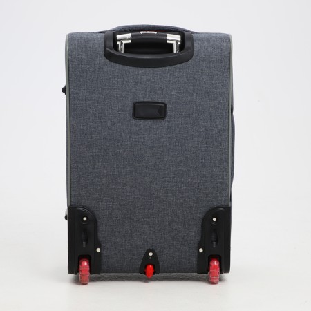 Small suitcase 24 "On the zipper, code castle, with extension, the color is gray-6
