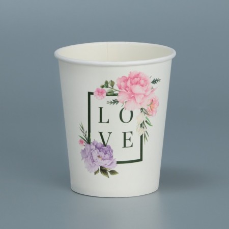 LOVE flowers glass, 250 ml-1
