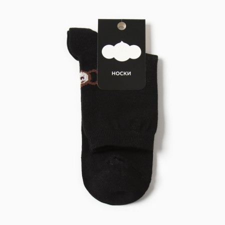 Socks kaftan Cheburashka size 36-39 (23-25 ​​cm) black-2