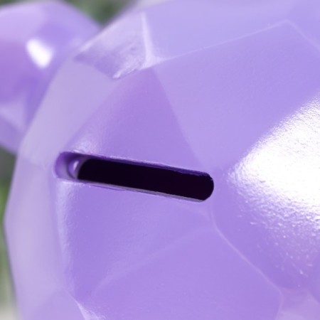 Pigpine Plastic "Bear with Heart" Lilac 14.5x14x17 cm-4